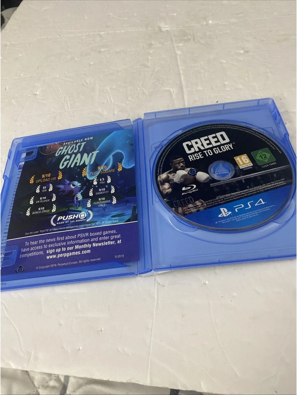 Creed: Rise to Glory VR - PlayStation 4 - No Manuel Tested Working - Free Ship